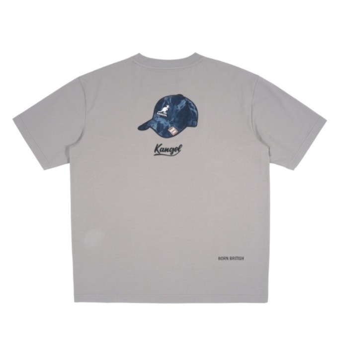 KANGOL KANGOL 短T 灰色 後背貼布 棒球帽 短袖 中性 6525101712