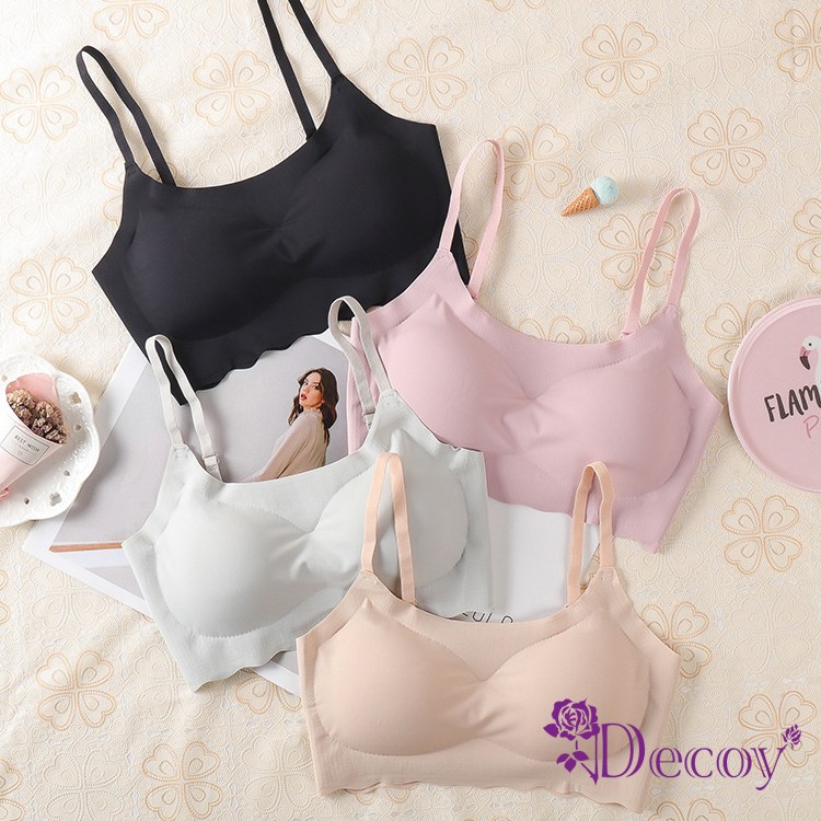 【Decoy】無痕睡眠一體式無鋼圈內衣運動背心/顏色尺寸可選