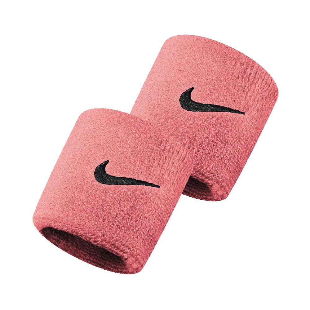 護腕 Swoosh Wristbands 男女款 球類運動 兩隻入 勾勾 基本款 粉 黒 N000156567-7OS