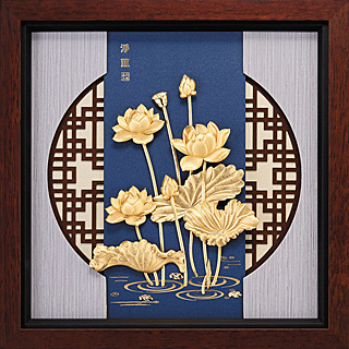 開運陶源純金立體金箔櫥窗禮物蓮花心經- PChome 24h購物