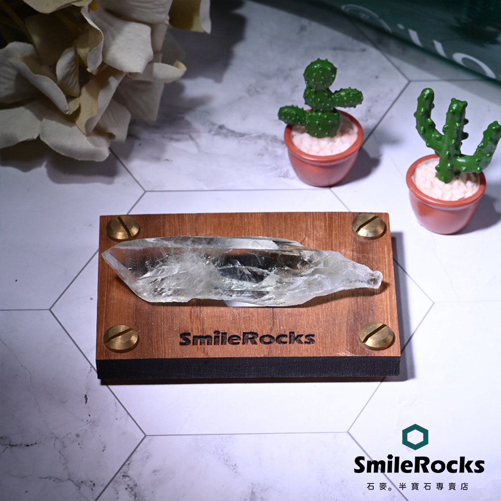 SmileRocks 石麥 綠水晶隨形半拋 8.4x2.1x1.4cm