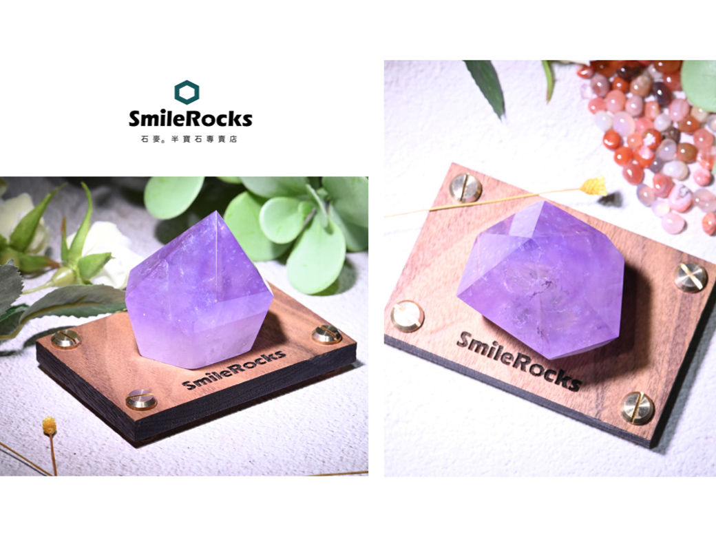 すまいる　紫水晶 楽天市場】アメジスト ファントム EXグレード 丸玉 【約48mm