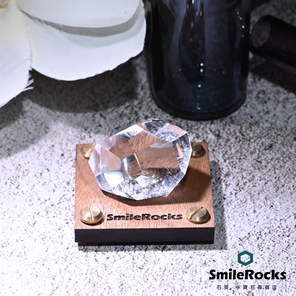 SmileRocks 石麥 白水晶冰塊 4.5x3.3x2.7cm No.043750426