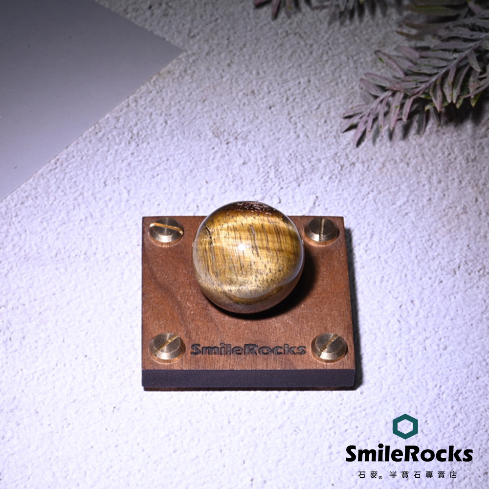 SmileRocks 石麥 虎眼石球 直徑3.2cm No.050340522