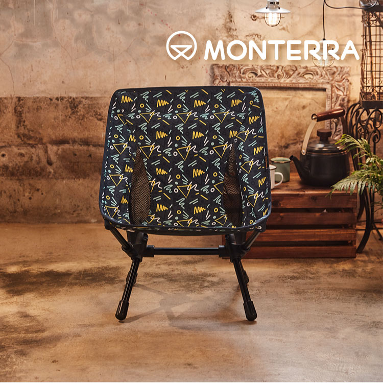 monterra CVT 2 mini輕量蝴蝶形摺疊椅碎花