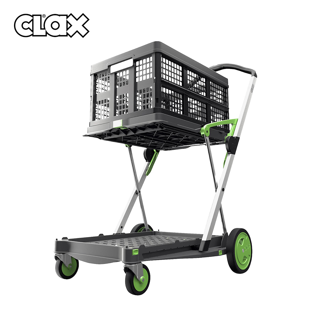 德國 Clax小型家用摺疊推車 不佔空間! 超好推