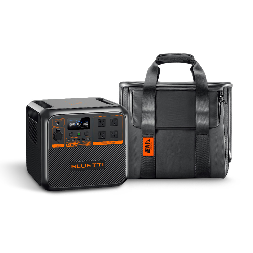 BLUETTI 1800W 電吉拉儲能電源+收納包(戶外行動電源/行動電站/移動電源/露營電源)
