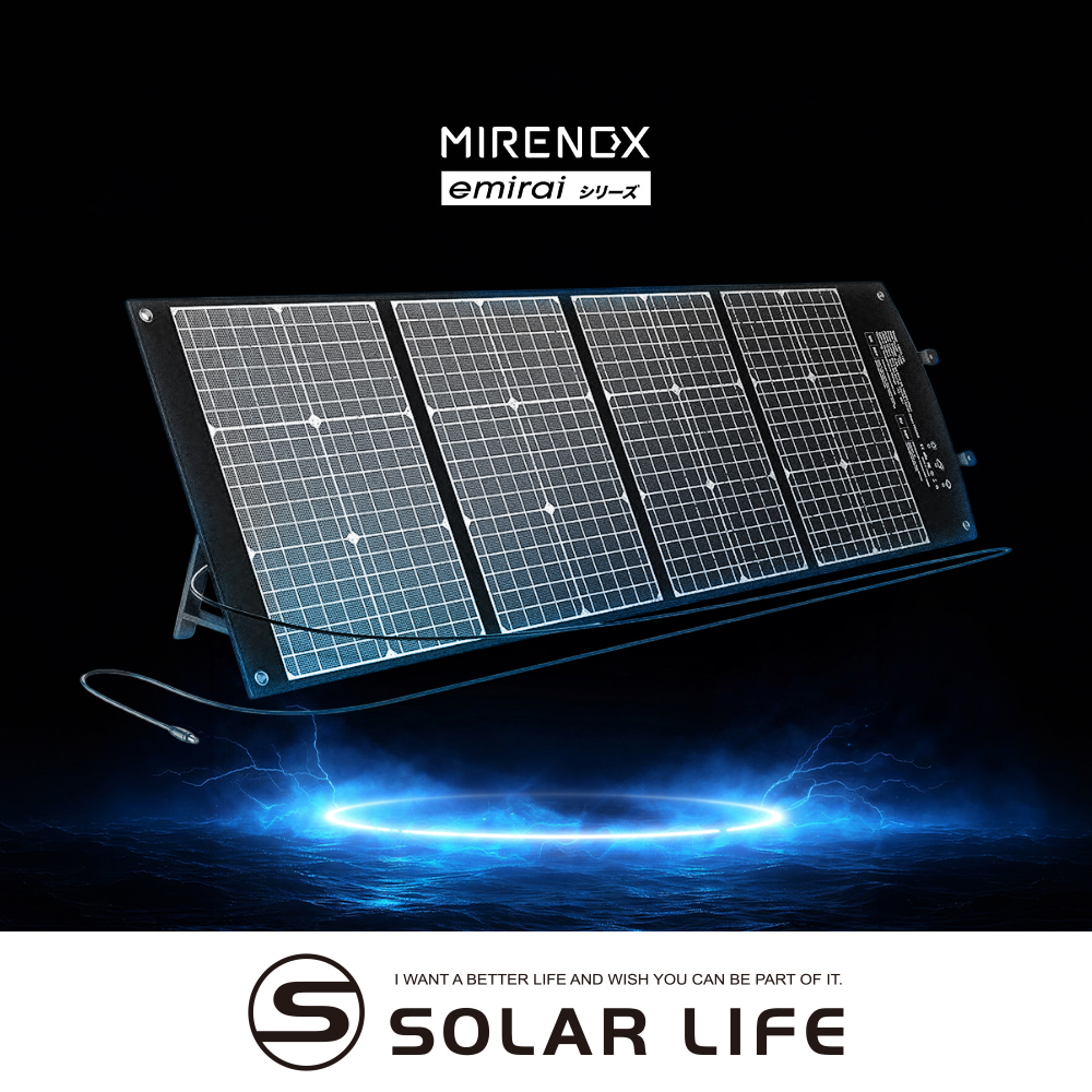 Mirenex MIRENEX 120W 折疊式高效率攜帶式太陽能板 EMRS120.太陽能充電板 折疊太陽能 戶外充電 行動電源