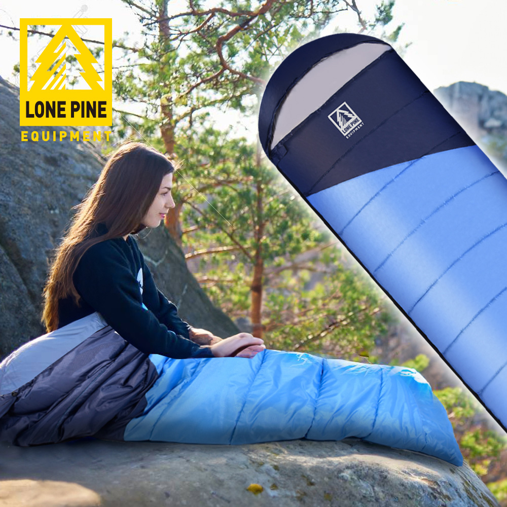 LONEPINE 加大款 全開式保暖睡袋 防水極地PRO/睡袋/冬季/保暖/露營 (藍色)