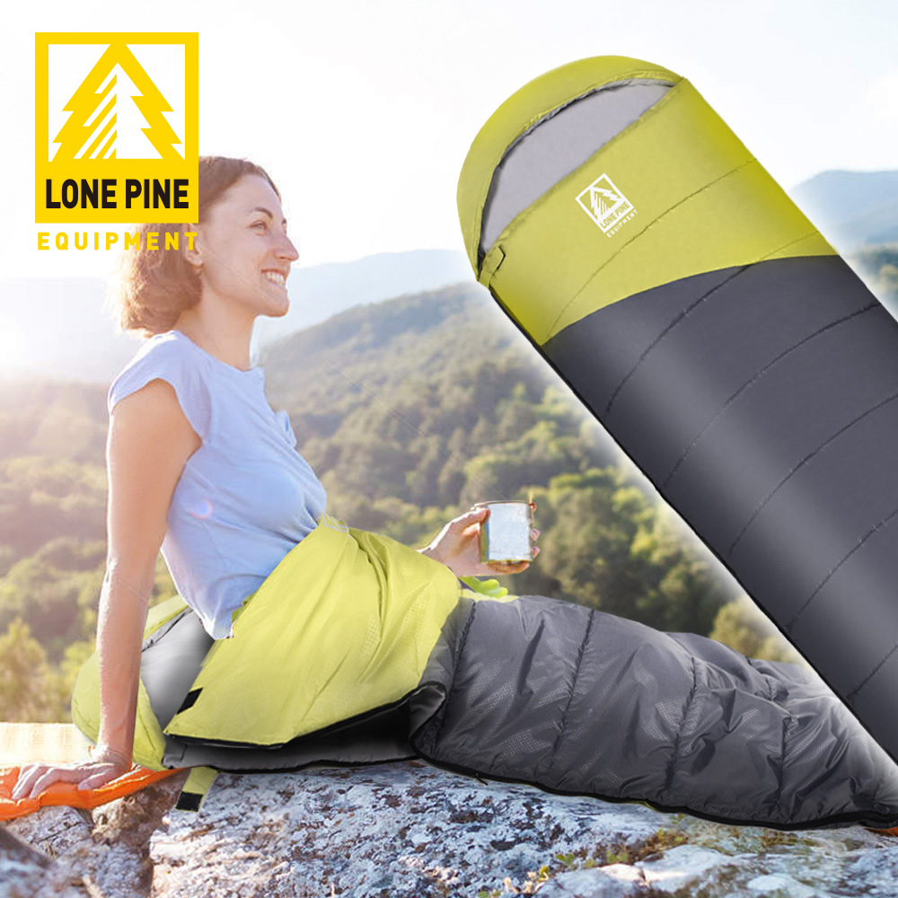 LONEPINE 加大款 全開式保暖睡袋 防水極地PRO/睡袋/冬季/保暖/露營(灰色)