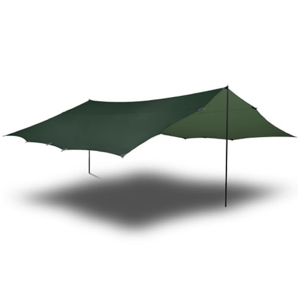 HILLEBERG TARP 20 UL 超輕量抗撕裂3層矽塗層天幕帳蓬440x440cm (1.5kg)專業炊事帳棚 適縱走.登山.露營/022061 綠