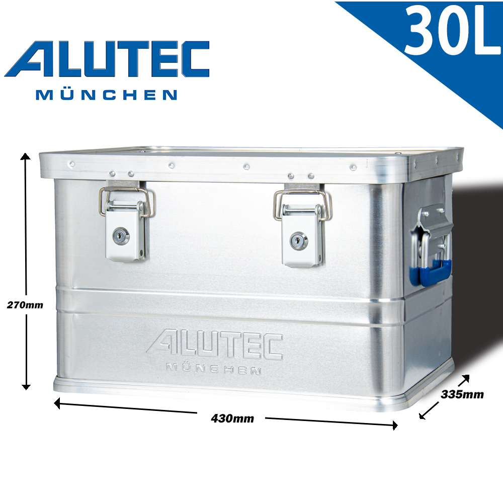 ALUTEC ALUTEC德國鋁箱 台灣總代理 -輕量化鋁箱 工具收納 露營收納(30L) 輕巧好收納/含鎖更安心/防塵防水/輕量移動更方便