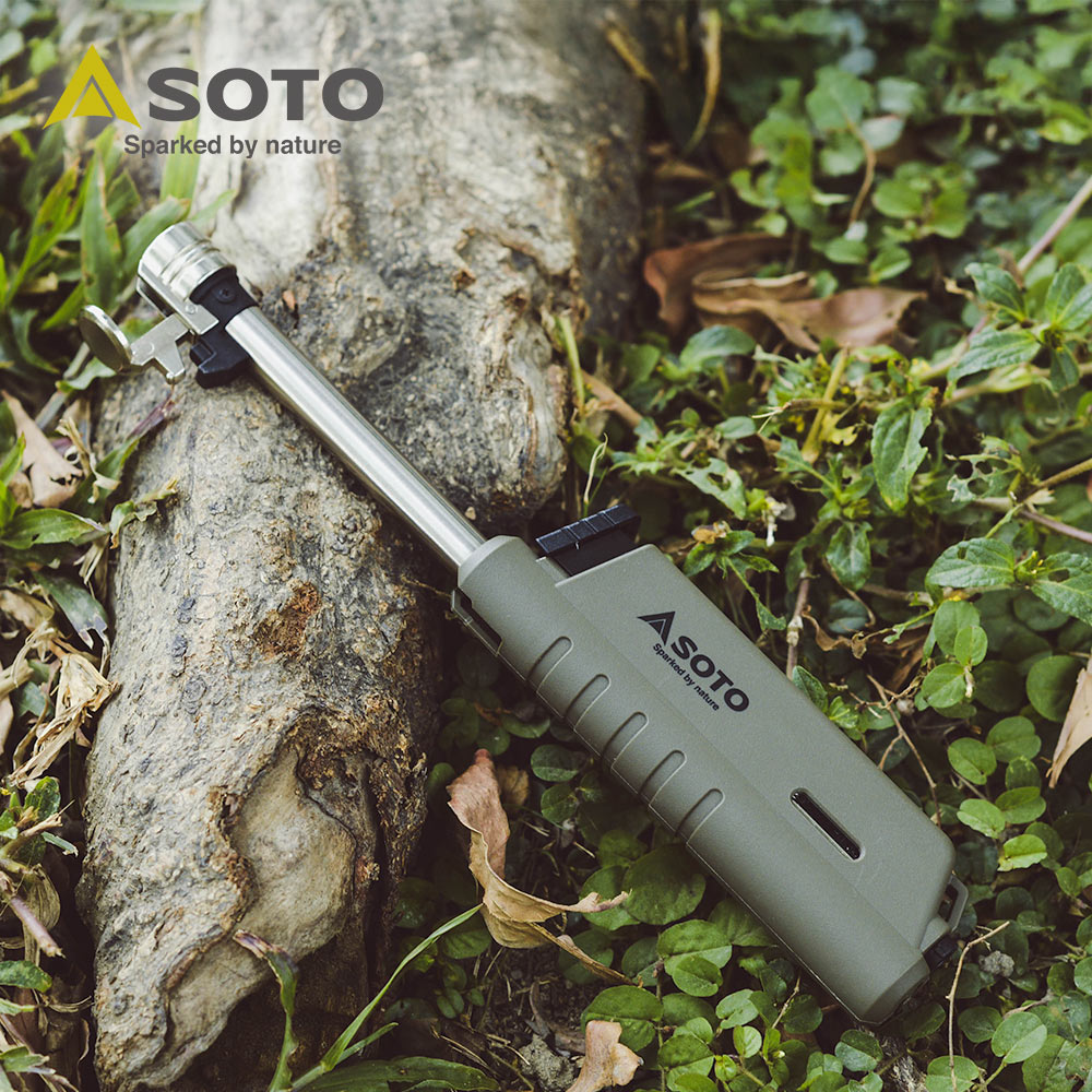 SOTO 伸縮防風點火器(軍綠) ST-487AGEXP 填充式打火機