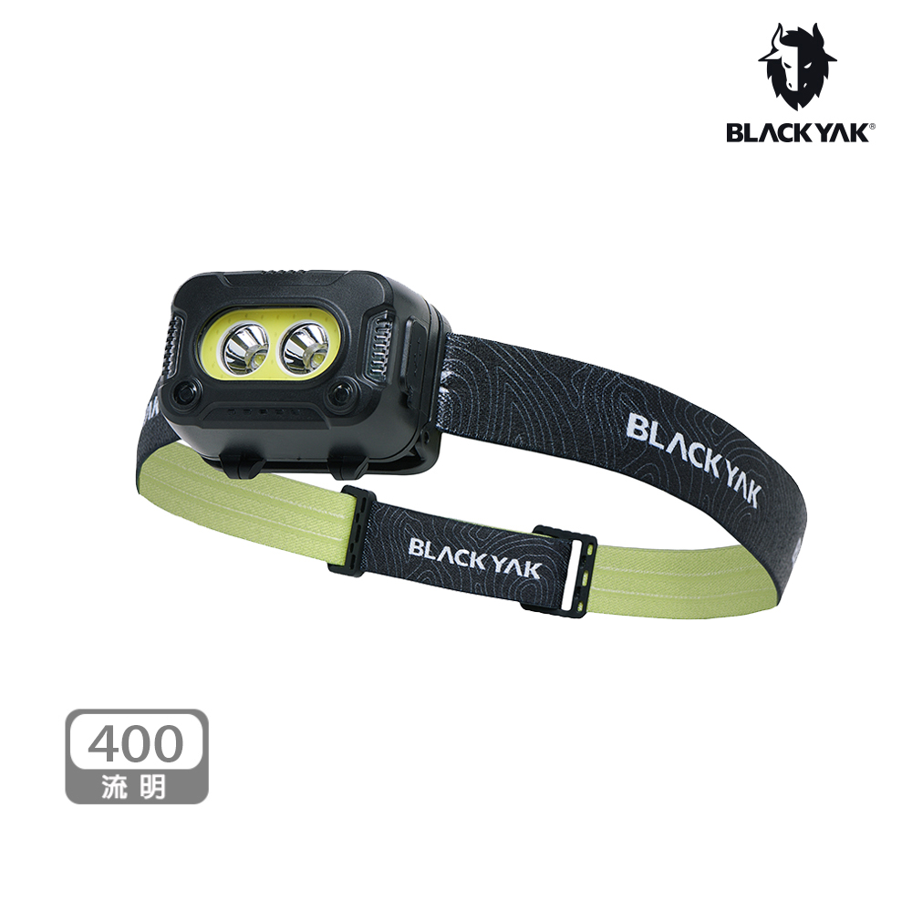 BLACKYAK ESSENTIAL 400感應式頭燈(黑色)-TYPE-C 可充電式頭燈-BYDB2NED01