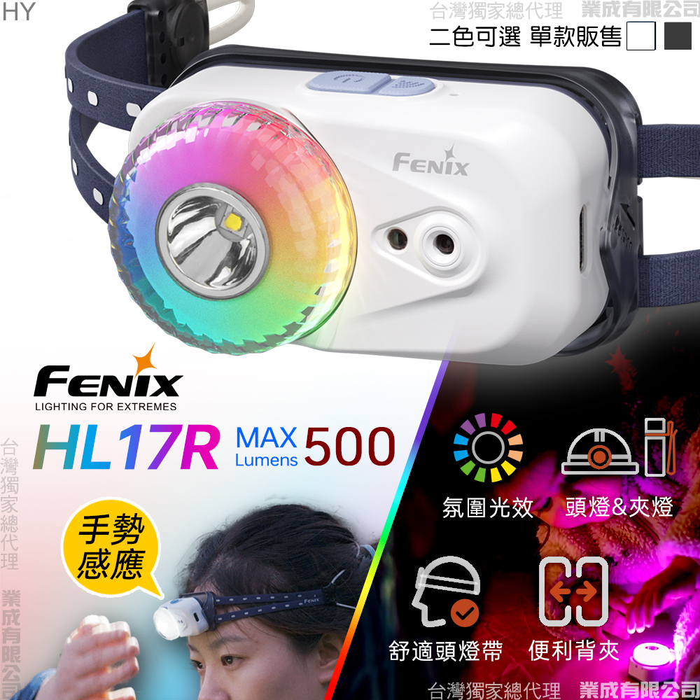 Fenix HL17R 多用快拆磁吸頭燈