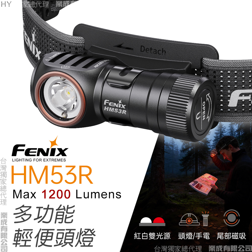Fenix HM53R 多功能輕便頭燈