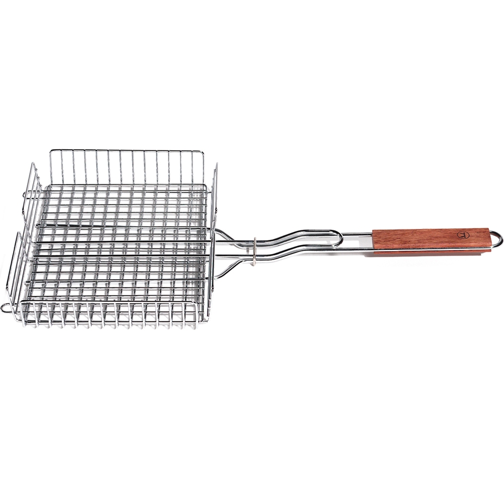 FOXRUN 美國 不沾單柄烤肉籃 / 烤肉用具 中秋節 露營烤肉 BBQ