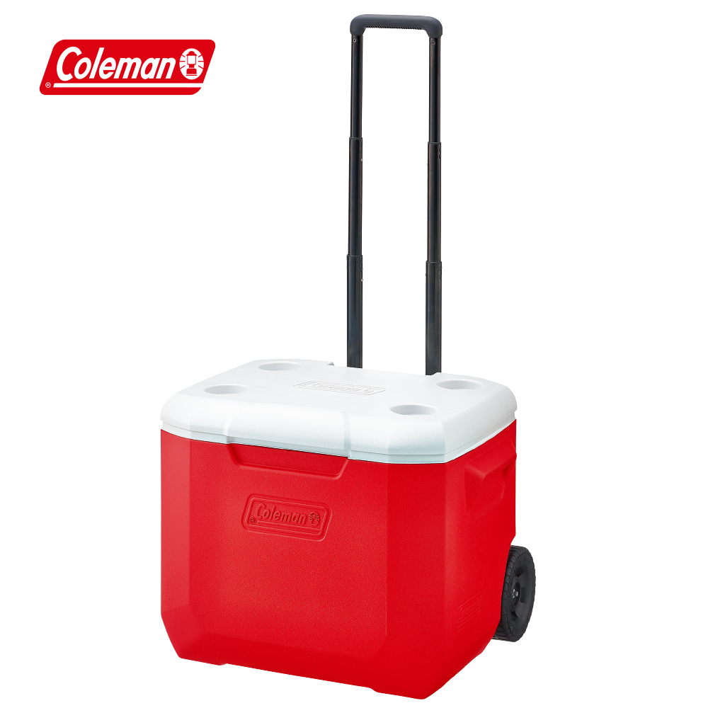 Coleman 56L拖輪冰箱 / 美利紅 / CM-27864M000