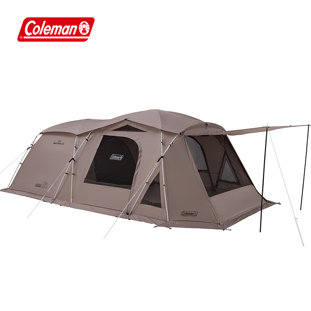 Coleman TOUGH 2-ROOM DX灰咖啡 / CM-07040(露營帳篷 客廳帳 寢室帳 一房一廳)