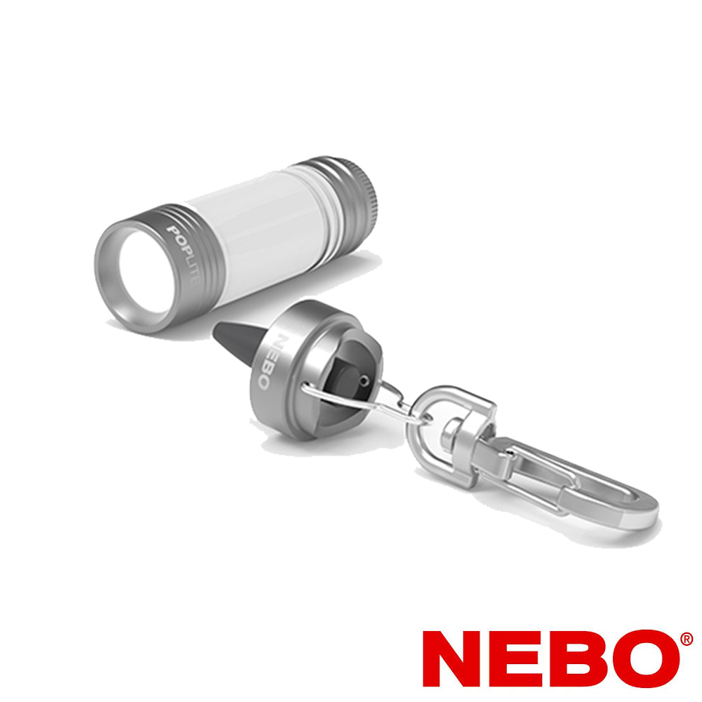 【NEBO】POPLite隨身便利LED燈-鉑金銀