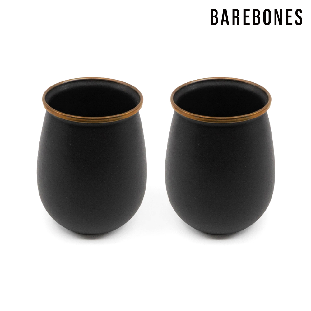 Barebones 【兩入一組】 CKW-388 琺瑯不倒翁杯組 Enamel Tumbler Set / 炭灰 (16oz473ml)