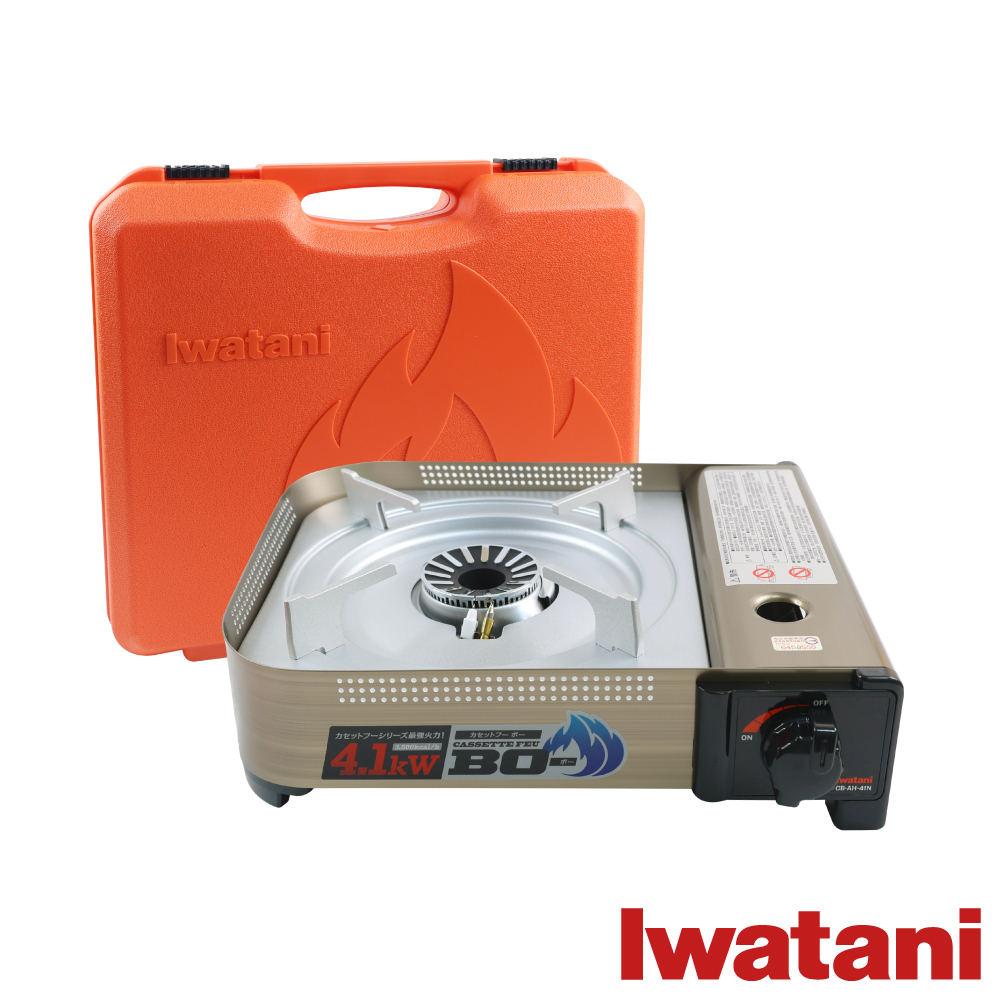 IWATANI 日本岩谷 BOⅢ強火_日本FFD防風磁式瓦斯爐-4.1kw-附收納殼-(CB-AH-41N)(其他規格)