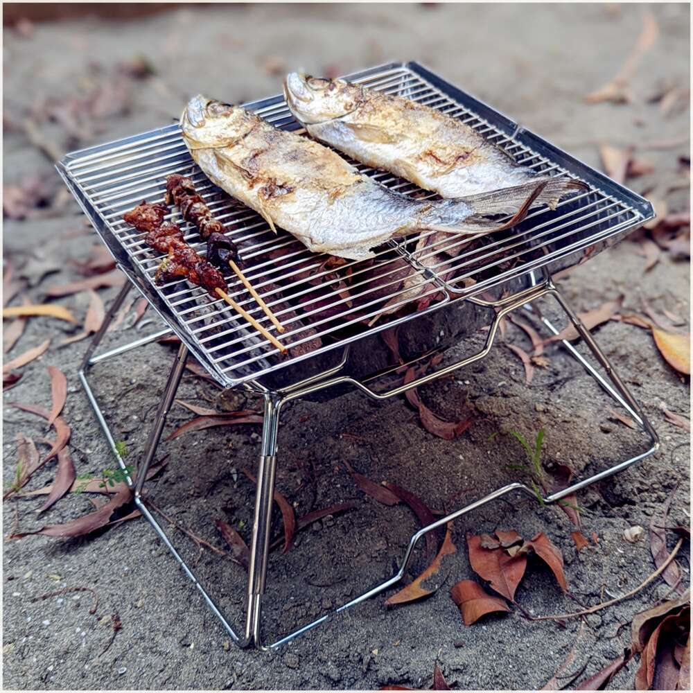 可折疊輕便不銹鋼串烤燒烤爐便攜戶外BBQ烤肉爐