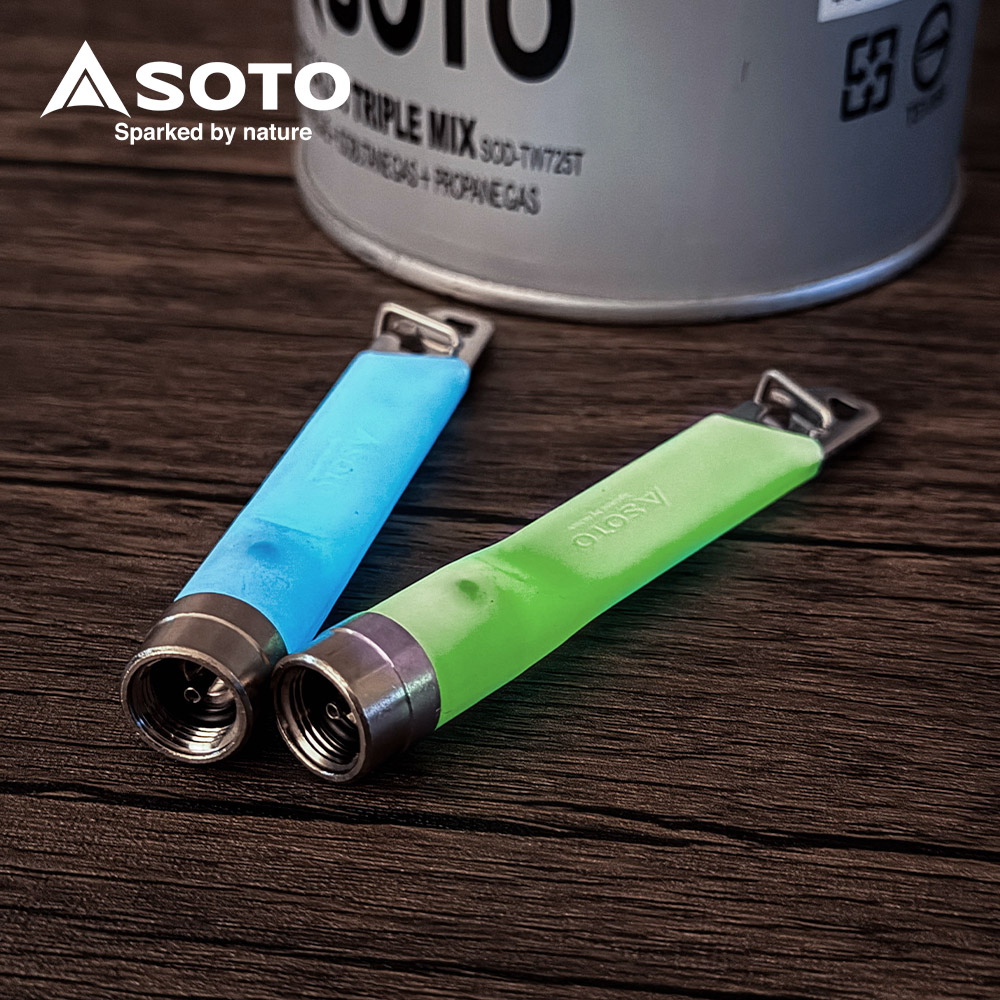 SOTO 瓦斯罐處理器ST-770LU (夜光綠/夜光藍) 開孔器 洩壓器