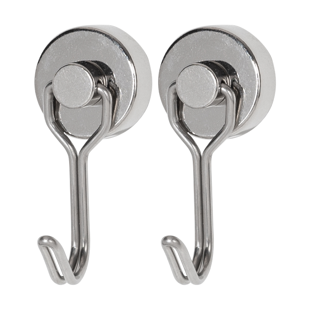 索樂生活 Solarlife 強磁旋轉掛勾 20mm/2入.強力磁鐵 露營磁鐵 多功能掛鉤 磁鐵掛勾 吸鐵磁鐵