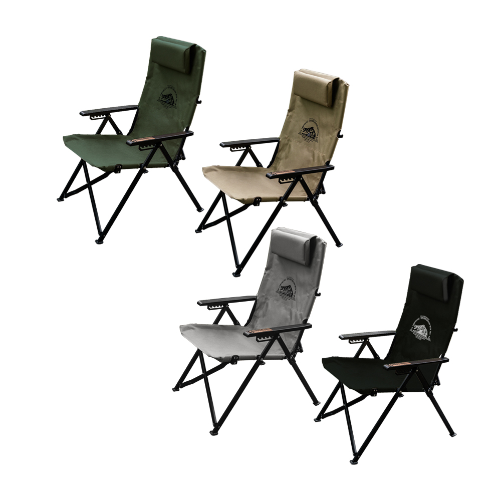 Camping Ace 野樂 黑森戰術六段椅 ARC-8T.折疊露營椅 大川椅 可調戶外椅 高背椅 摺疊躺椅