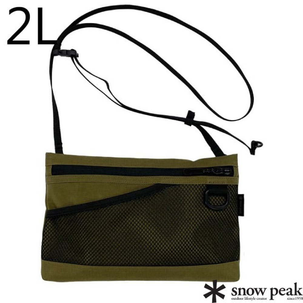 Snow Peak 日本 Everyday Use Sacoche 日用休閒隨身側背包2L/AC-21AU417RBR 棕色