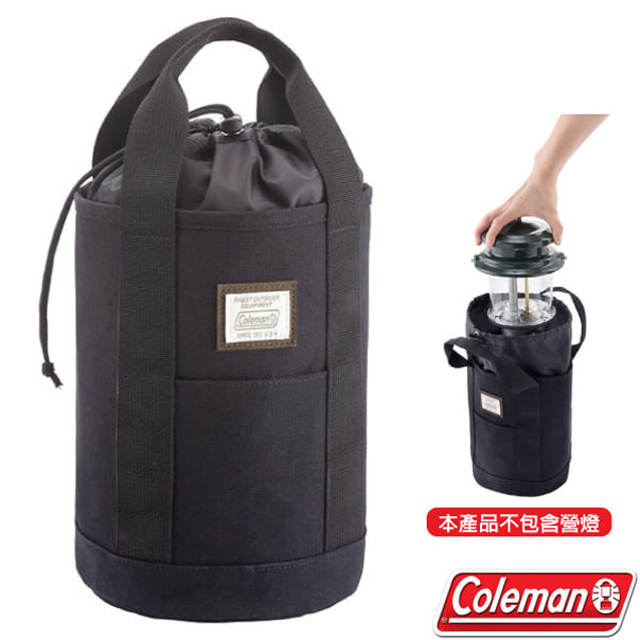 Coleman 大開口_耐撞擊耐磨氣化燈具收納袋(可高山瓦斯罐) 適286 286A 288 2000J Petromax火手燈_CM-37874 黑
