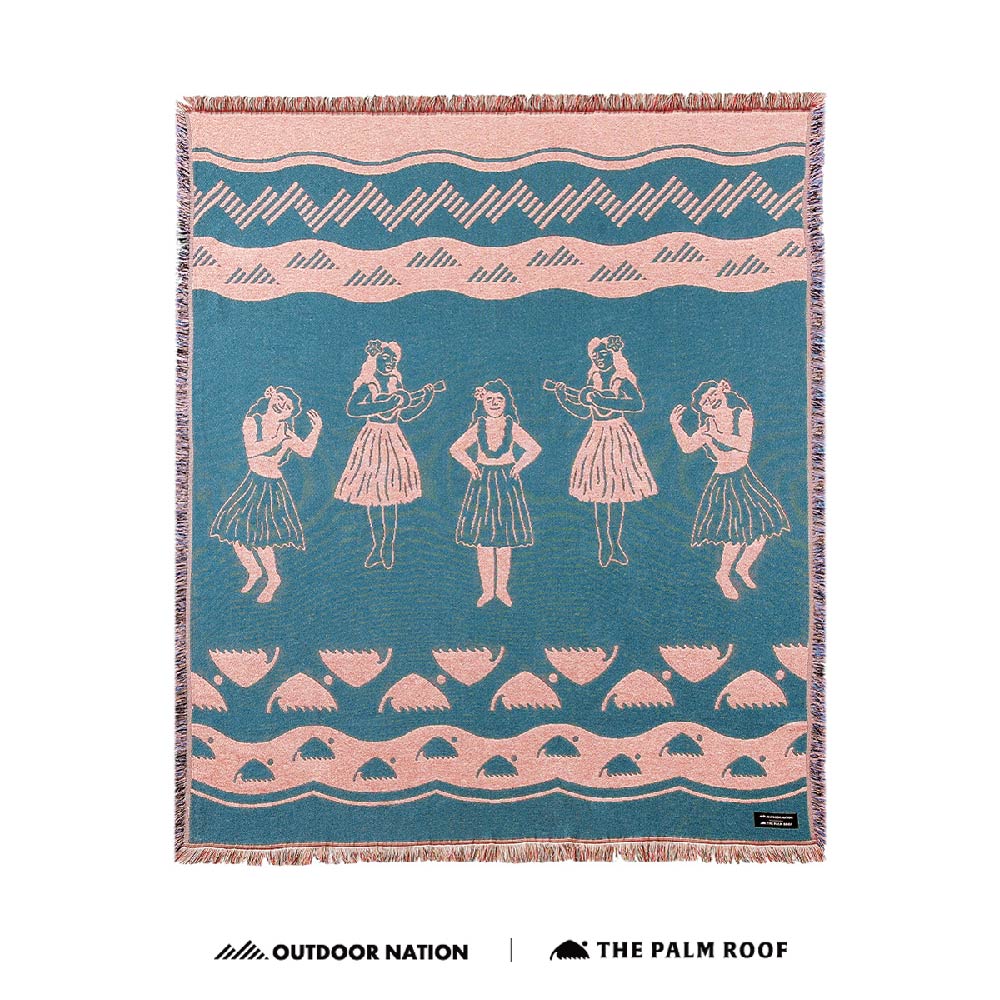 Outdoor Nation 戶外國度 THE PALM ROOF 聯名HULA GIRL 萬用毯