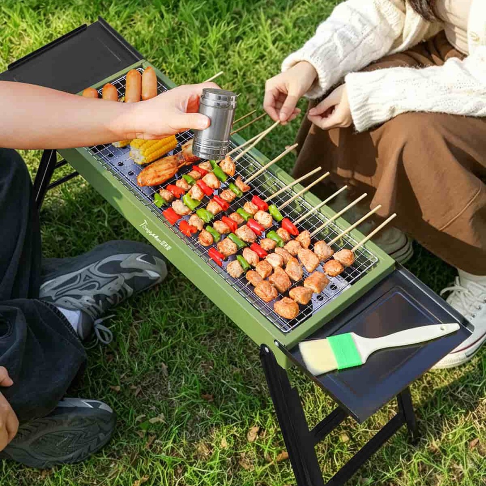 露營燒烤架 戶外烤肉架 燒烤爐 大型烤肉架 折疊烤爐 BBQ燒烤架 烤串烤肉爐 烤肉用品