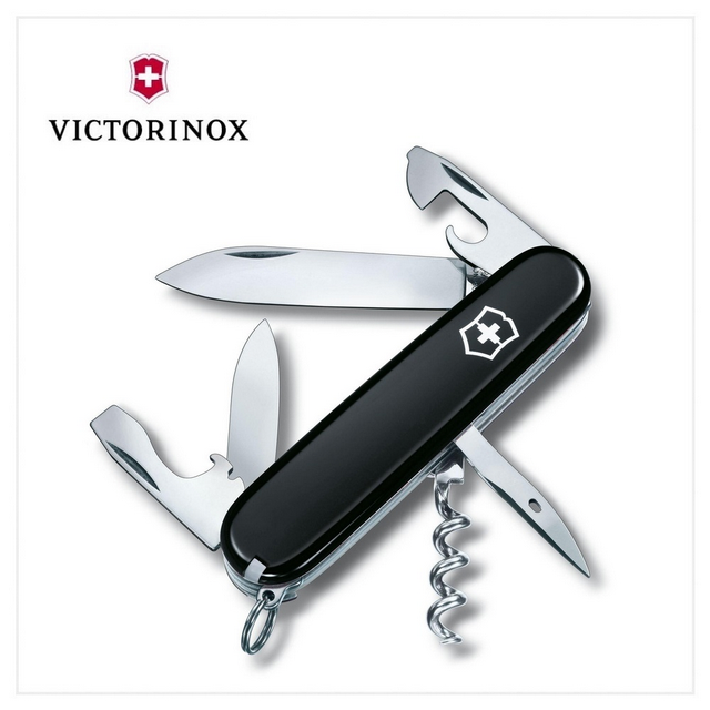 VICTORINOX 瑞士維氏 12用瑞士刀 91mm 黑 1.3603.3