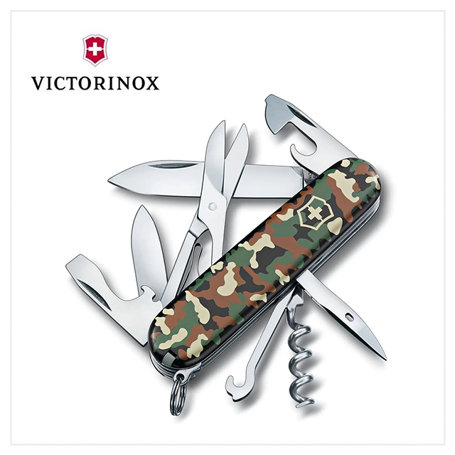 VICTORINOX 瑞士維氏 瑞士刀 攀登者 15用/91mm/迷彩 1.3703.94