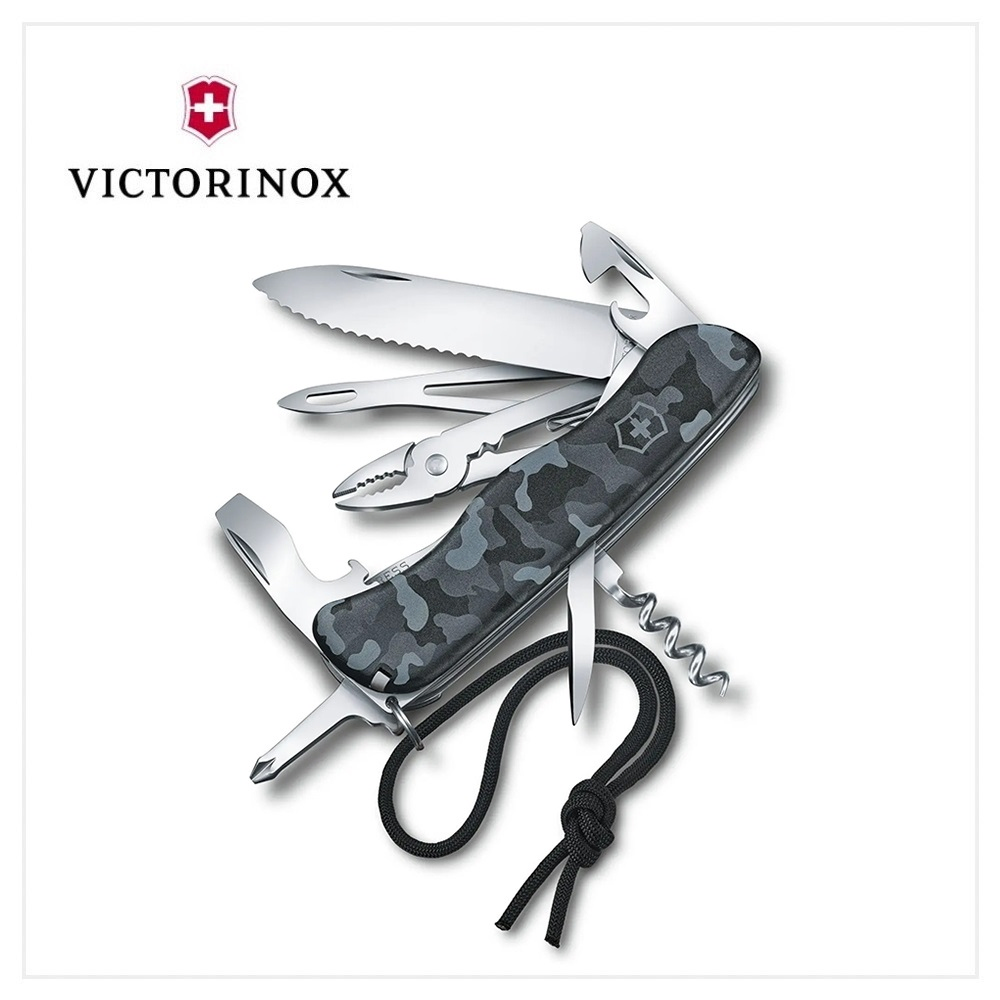 VICTORINOX 瑞士維氏 瑞士刀 Skipper 航海刀 18用/111mm/海軍迷彩 0.8593.W942