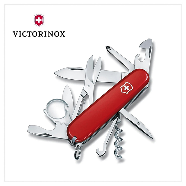 VICTORINOX 瑞士維氏 Explorer 16用瑞士刀 91mm/紅 1.6703