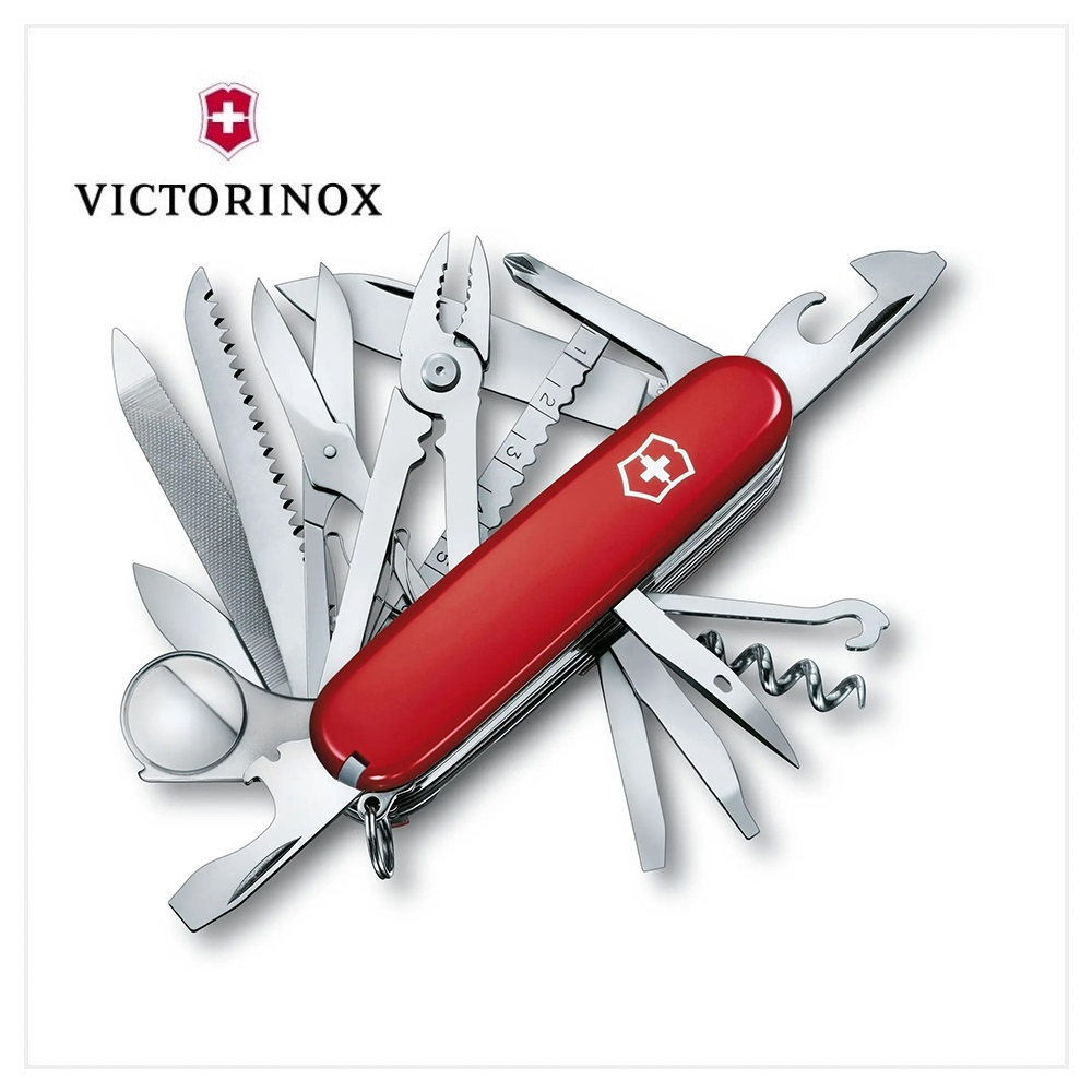 VICTORINOX 瑞士維氏 Swiss Champ 33用冠軍刀 紅 1.6795