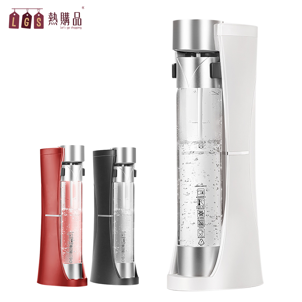 萬神NIBU 手壓式 混打氣泡水機 買就贈 專用水瓶x2 氣泡水 氣泡水機 蘇打水機