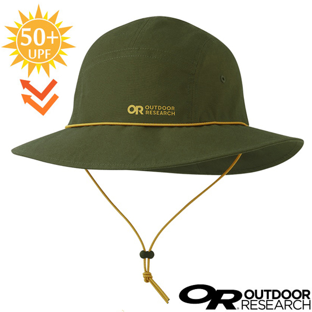 Outdoor Research 美國 Wadi Rum Bucket 超輕防曬抗UV透氣可調中盤帽(UPF 50+.透氣孔設計.附帽繩)登山健行/279912 綠色