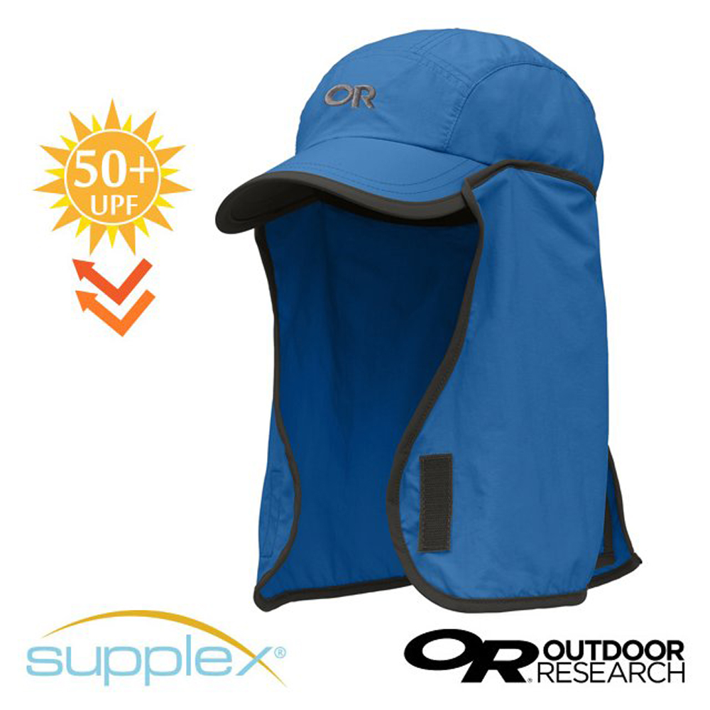 Outdoor Research 美國 KIDS' SUN RUNNER CAP 兒童款 UPF50+ 抗紫外線透氣護頸帽/抗UV防曬後遮休閒帽.遮陽帽/243434 深藍
