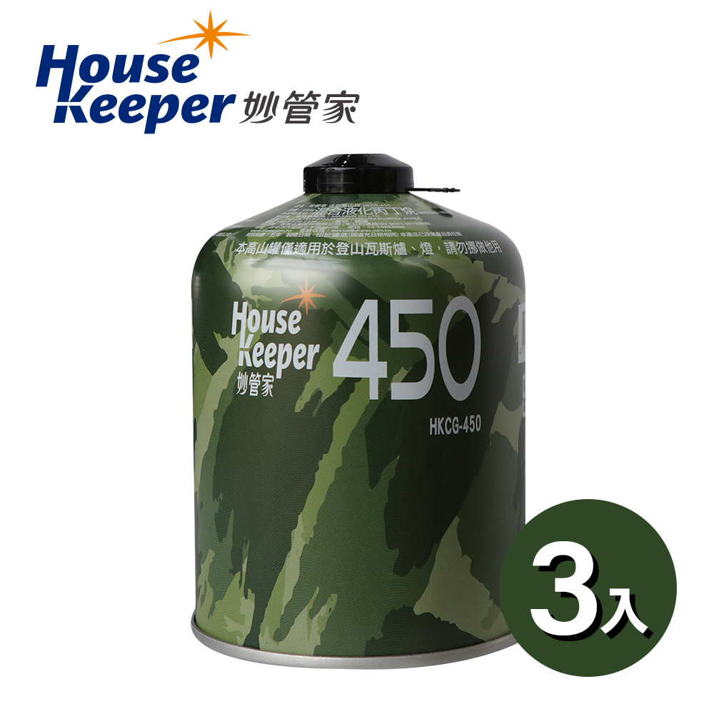 妙管家 高山瓦斯罐 450g 3入組