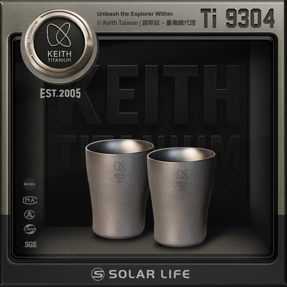 Keith 鎧斯 鈦迷你小酒杯 10ml / Ti9304.SHOT杯 子彈杯 一口杯 烈酒杯白酒杯 鈦酒杯