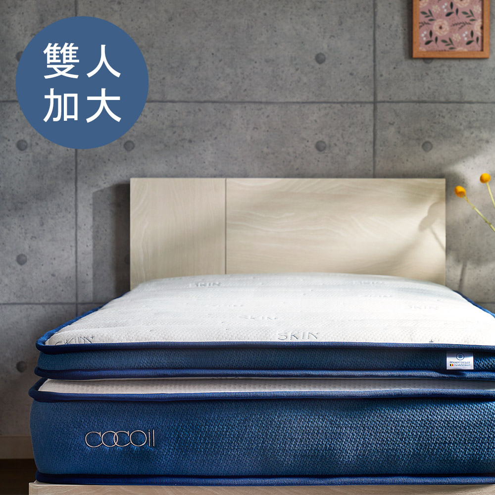 WUZ 屋子 日本COCOil 專業工藝獨立筒雙層美容床墊(2層分離式)-雙人加大