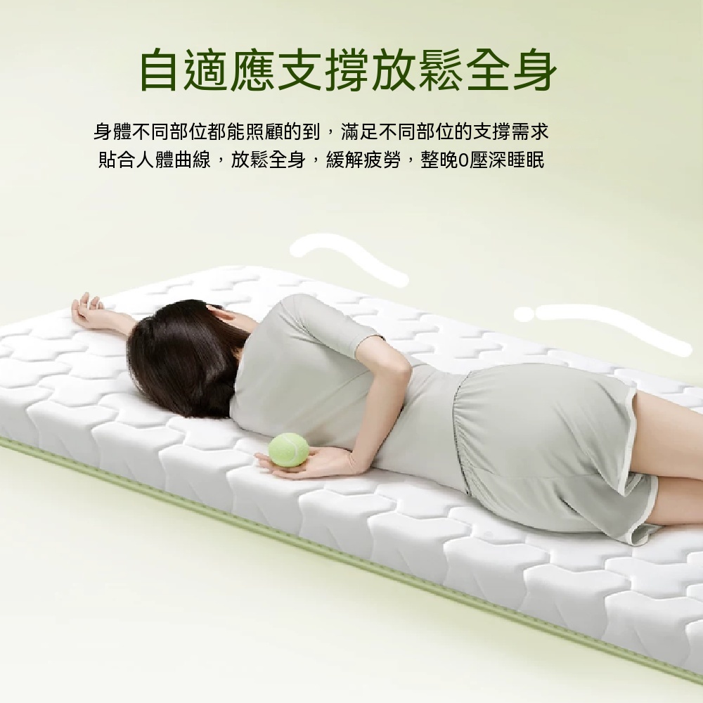 床墊 乳膠記憶棉床墊 軟墊 宿舍床墊 住校專用床墊 租房海綿墊 乳膠記憶棉床墊 厚約9cm 120x200cm