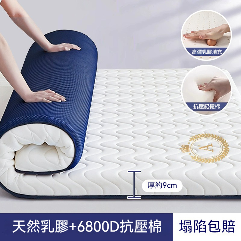 【銘利萊】乳膠記憶棉床墊 家用卧室租房專用軟墊 學生宿舍單人海綿墊120*190*9CM