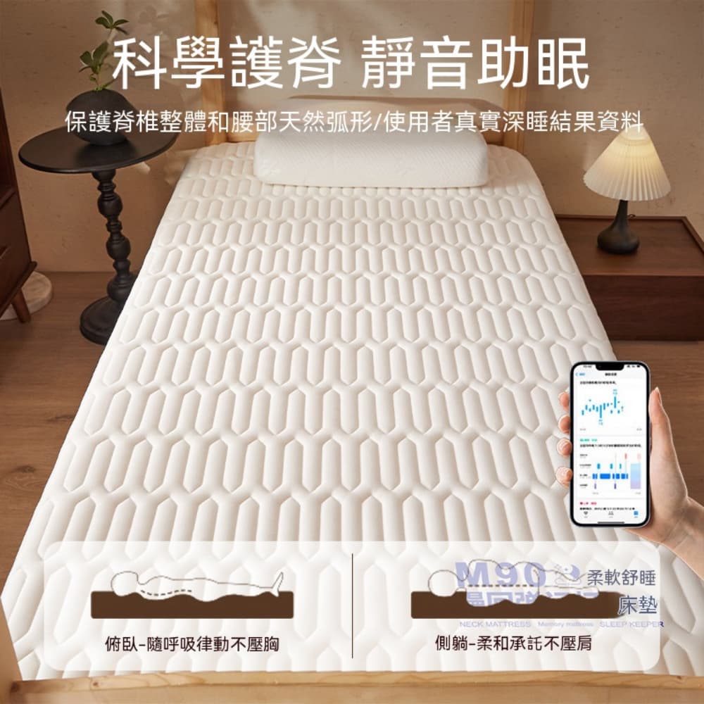 【伊達】 床墊 9cm厚床墊 租房床墊 宿舍床墊 可折疊床墊 150X190cm 床褥 單人床墊