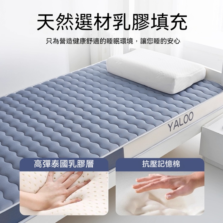 【銘利萊】房間乳膠軟墊 家用臥室租房記憶棉 海綿榻榻米墊子180*200*8CM