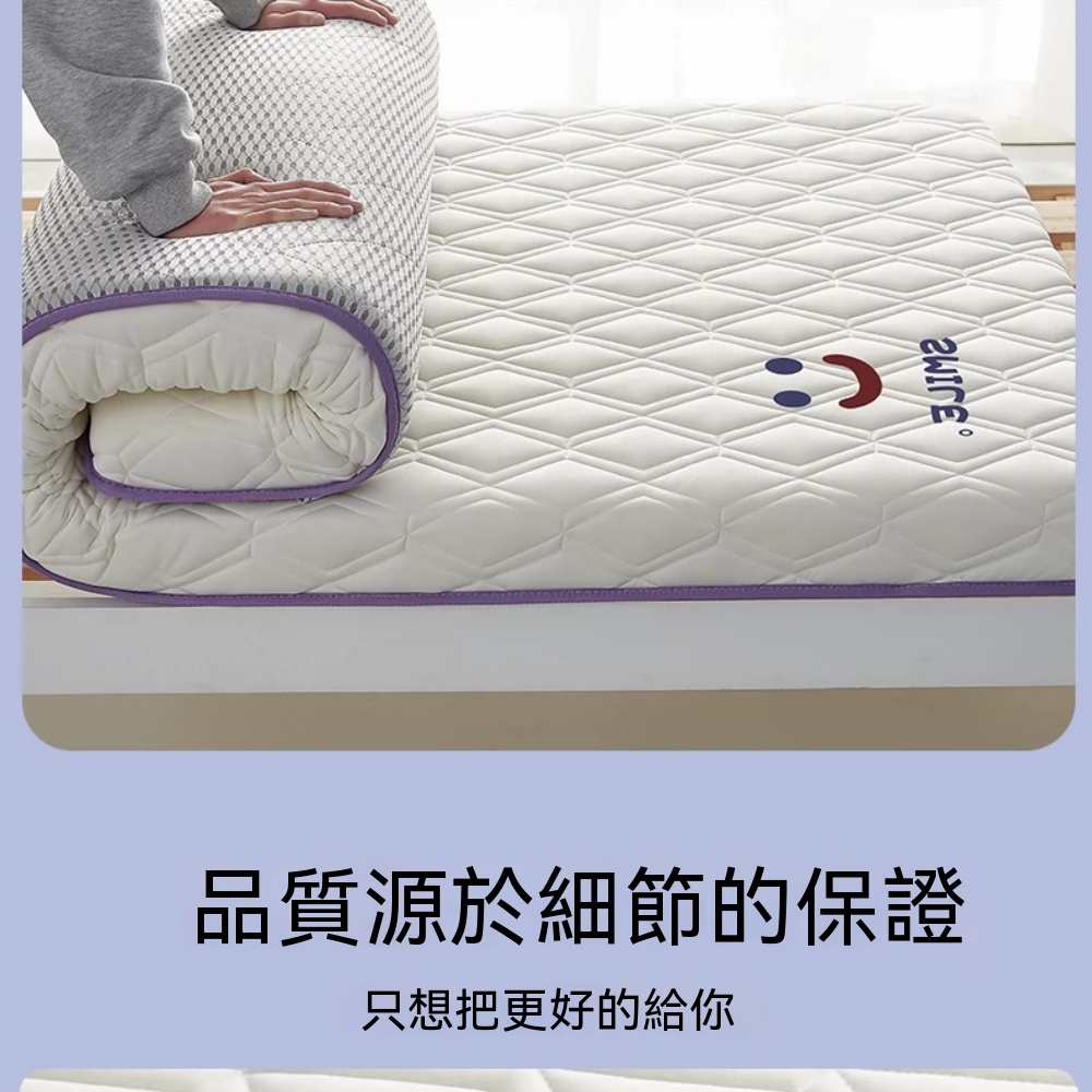【銳達】 床墊 9cm 加厚菱形绗縫床墊 高彈支撐不易塌陷 租房宿舍舒適款床褥 120*190*9cm